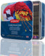Derwent chromaflow kleurpotloden in blik - set van 72 potloden met zachte kern - assorti