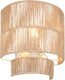 Rl live your light reality satna - wandlamp - wit mat - excl. 1x e27 4 w - wandmontage - geschikt voor vaste montage of stekker - casalum
