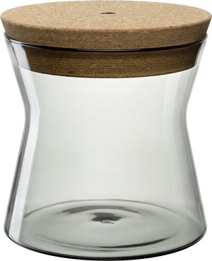Leonardo forma x voorraadpot 16cm grijs