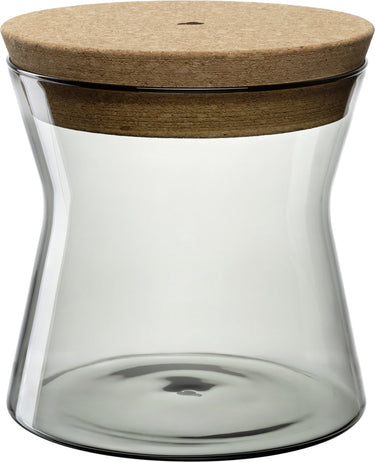 Leonardo forma x voorraadpot 16cm grijs