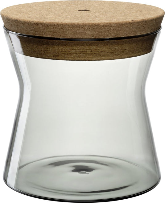 Leonardo forma x voorraadpot 16cm grijs