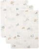 Jollein baby hydrofiel washandje 15x20cm - baby washandje - on the go - 3 stuks
