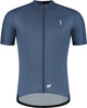 Bbb cycling comfortfit r - duurzaam fietsshirt heren korte mouw - 15-25 °c - ademend mtb en wielrenshirt - 3 achterzakken - staal blauw