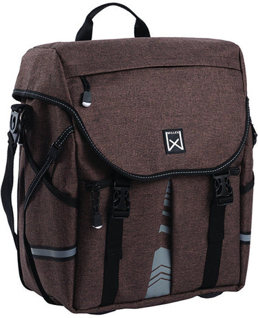 Willex pakaftas xl 1200 - enkele fietstas - 25liter- bruin