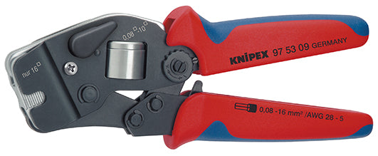 Imp knipex zelfinstellende krtang voor adereindhulzen gebruineerd 190 mm - 975309