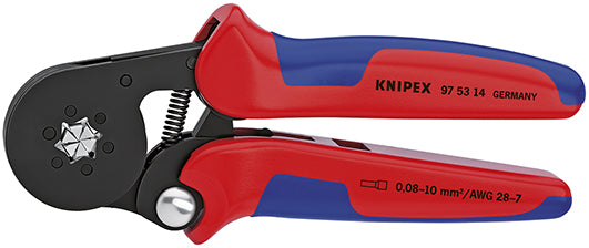 Imp knipex zelfinstellende krtang voor adereindhulzen gebruineerd 180 mm - 975314