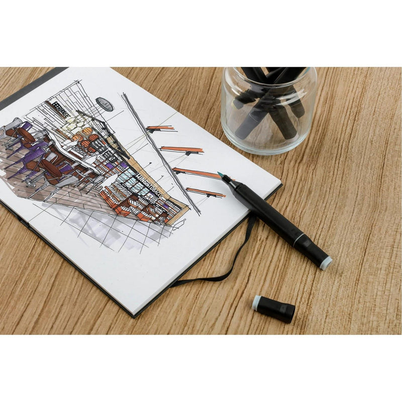 Load image into Gallery viewer, Clairefontaine • layout alcohol markers boek 220g 11x22cm 25x
