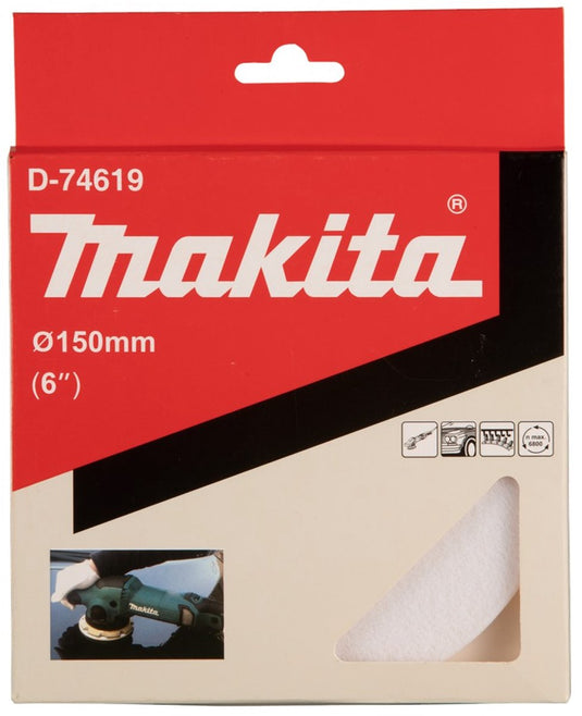 Makita d-74619 poetsschijf vilt 150mm