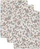 Jollein - hydrofiel washandje 15x20cm - baby washandje - retro flowers - 3 stuks