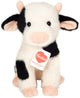 Teddy hermann hermann teddy knuffeldier koe - zachte pluche stof - premium knuffels - zwart wit - 25 cm - boerderijdieren