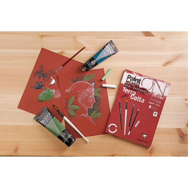 Clairefontaine • painton mixed media papier 250g a5 terracotta 20x