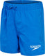 Speedo essential 13 watershort heren - zwembroek heren - zwemshort heren met zijzakken - zwembroek mannen met elastische tailleband - blauw - xl