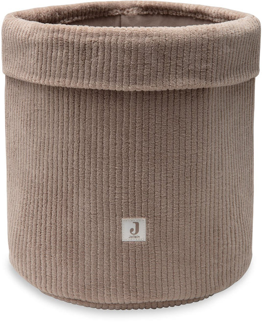 Jollein opbergmand - 14x18cm - cloudy rib - milky coffee