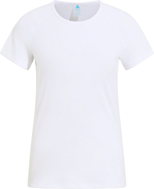 Odlo active light base layer shirt met ronde hals en korte mouwen - vrouwen - wit - xs