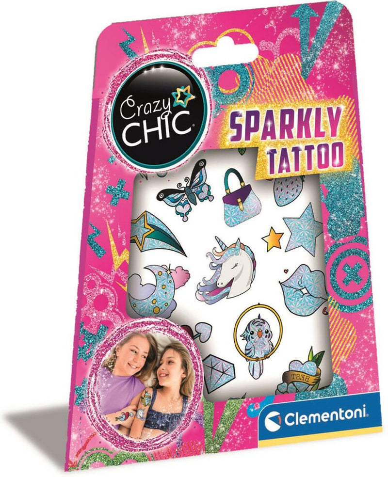 ギャラリービューアに画像をロードする, Clementoni crazy chic - urban tattoo glitter

