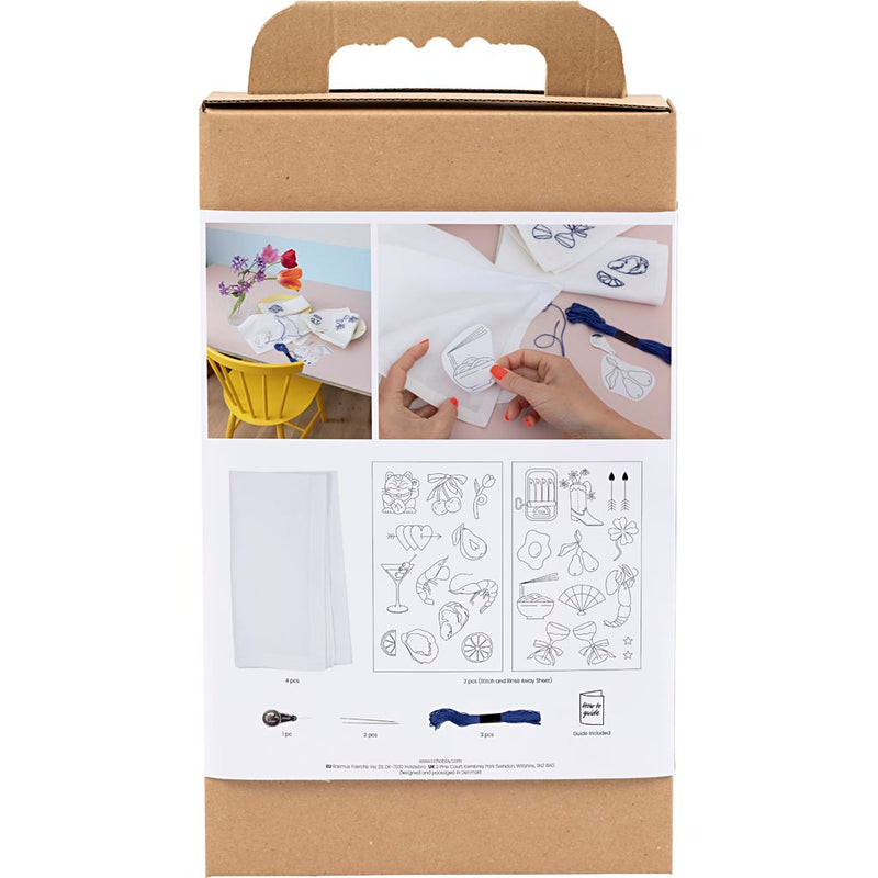 Load image into Gallery viewer, Creativ company https: www.cchobby.nl hobbyset-borduurwerk-servetten-off-white-1-doos
