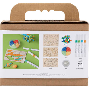 Creativ company https: www.cchobby.nl mini-hobbyset-decoratie-dinosaurus-blauw-groen-oranje-rood-1-doos