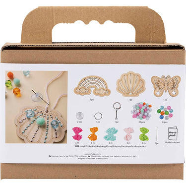 Creativ company https: www.cchobby.nl mini-hobbyset-borduurwerk-vlinder-schelp-regenboog-diverse-kleuren-1-doos