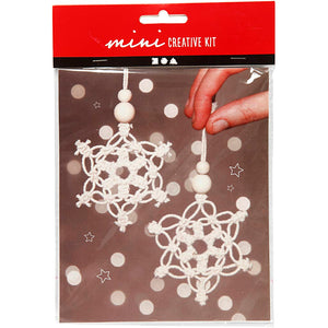 Creativ company mini creative kit macrame sneeuwvlok