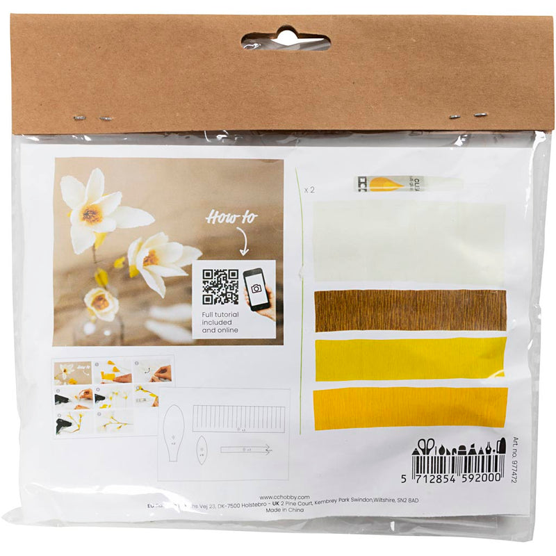 Afbeelding laden in galerijviewer, Https: www.cchobby.nl mini-hobbyset-crepepapier-magnoliatak-crepe-verhouding-180-1-doos

