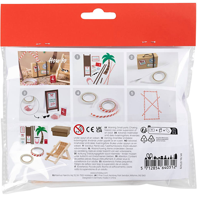 Afbeelding laden in galerijviewer, Https: www.cchobby.nl mini-hobbyset-kabouterdeur-op-vakantie-1-doos
