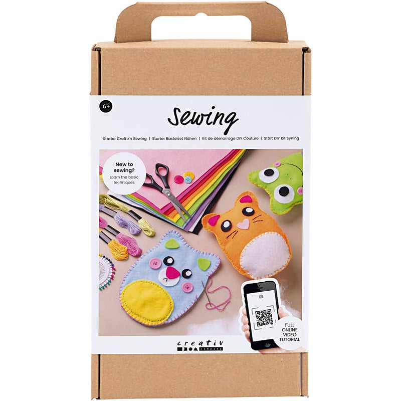 Load image into Gallery viewer, Creativ company https: www.cchobby.nl starter-hobbyset-naaien-teddyberen-1-doos
