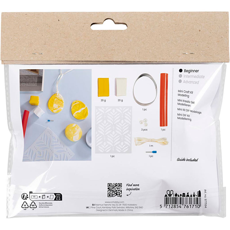 Load image into Gallery viewer, Creativ company https: www.cchobby.nl mini-hobbyset-boetseren-ei-lichtgeel-pastelkleuren-1-doos
