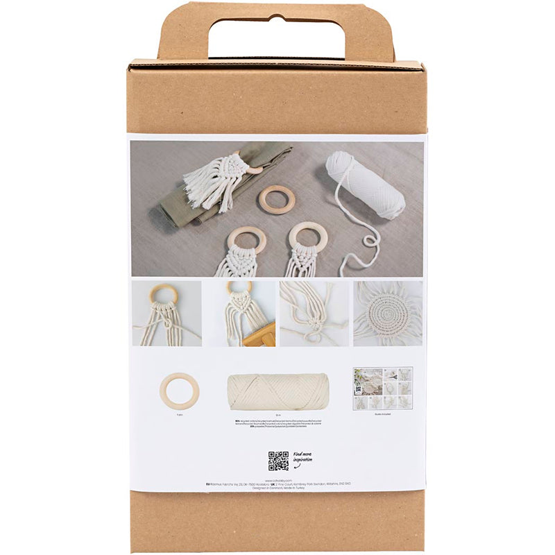 Load image into Gallery viewer, Https: www.cchobby.nl hobbyset-macrame-tafeldecoratie-off-white-1-doos
