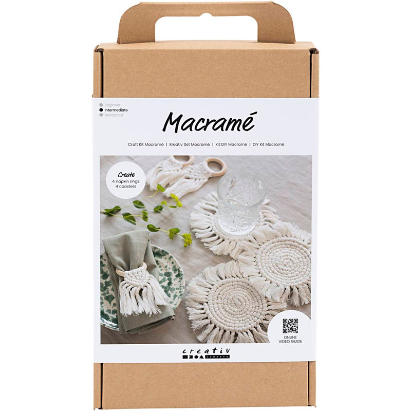 Load image into Gallery viewer, Https: www.cchobby.nl hobbyset-macrame-tafeldecoratie-off-white-1-doos
