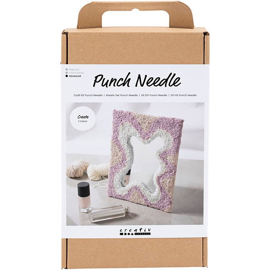 Creativ company https: www.cchobby.nl hobbyset-punch-needle-spiegel-pastelkleuren-1-doos