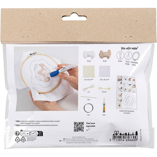 Creativ company https: www.cchobby.nl mini-hobbyset-punch-needle-sleutelhanger-beige-1-doos