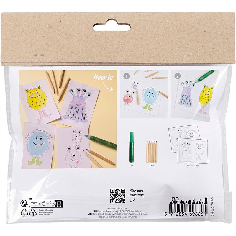 Afbeelding laden in galerijviewer, Https: www.cchobby.nl mini-hobbyset-kleuren-monster-diverse-kleuren-1-doos
