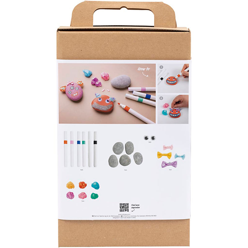 Load image into Gallery viewer, Creativ company https: www.cchobby.nl hobbyset-steendecoratie-monster-diverse-kleuren-1-doos
