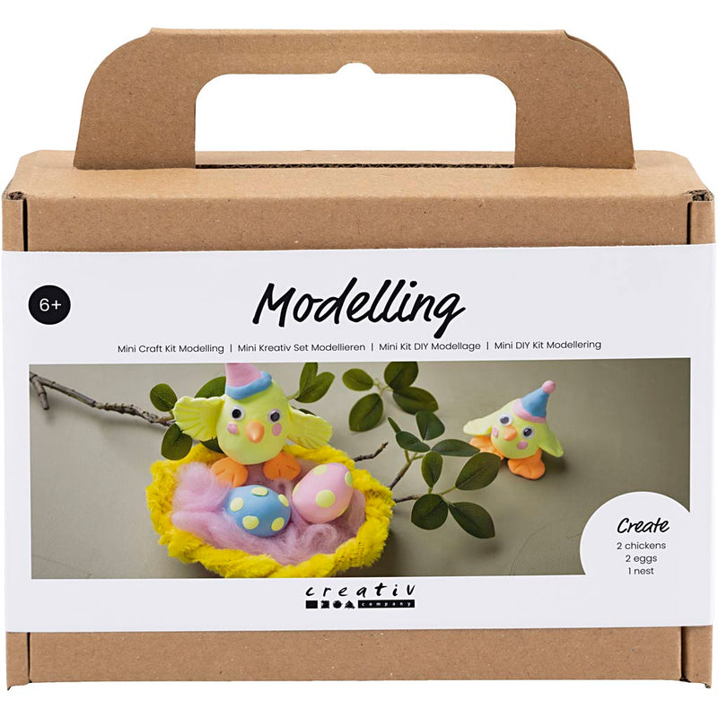 Load image into Gallery viewer, Creativ company https: www.cchobby.nl mini-hobbyset-boetseren-paasproducten-lichtblauw-oranje-pastel-roze-lichtgeel-1-doos
