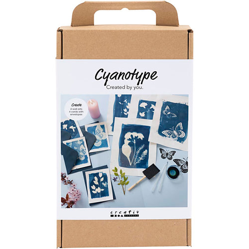 Creativ company hobbyset cyanotypie, blauw, 1 doos
