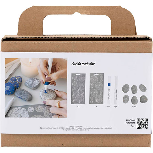 Creativ company mini hobbyset steendecoratie blauw