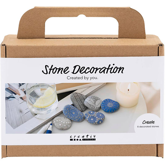 Creativ company mini hobbyset steendecoratie blauw