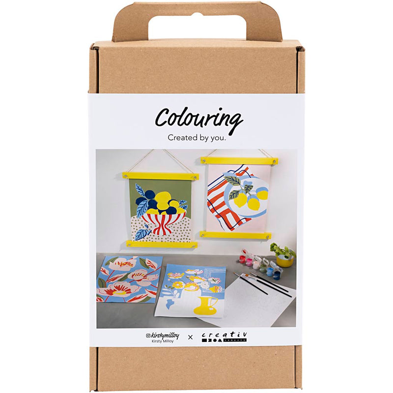 Load image into Gallery viewer, Creativ company hobbyset kleuren schilderen volgens cijfers acrylverf
