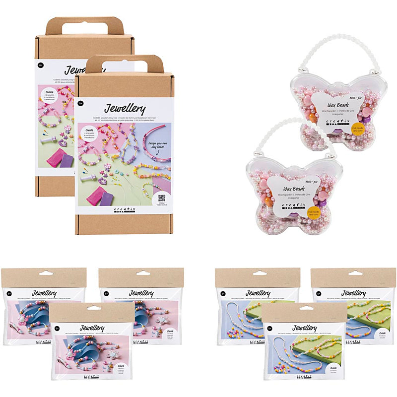 Afbeelding laden in galerijviewer, Https: www.cchobby.nl introductiepakket-sieraden-voor-kinderen-10-doos-1-doos
