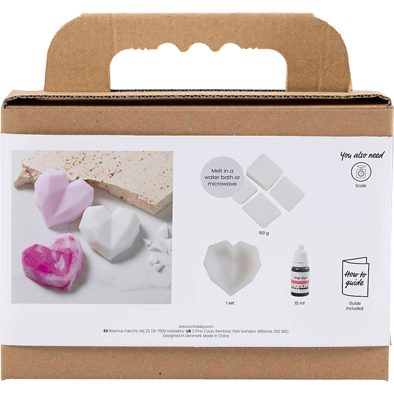 Chargez l'image dans la visionneuse de la galerie, Http: www.cchobby.nl mini-hobbyset-zeep-maken-harten-roze-1-doos
