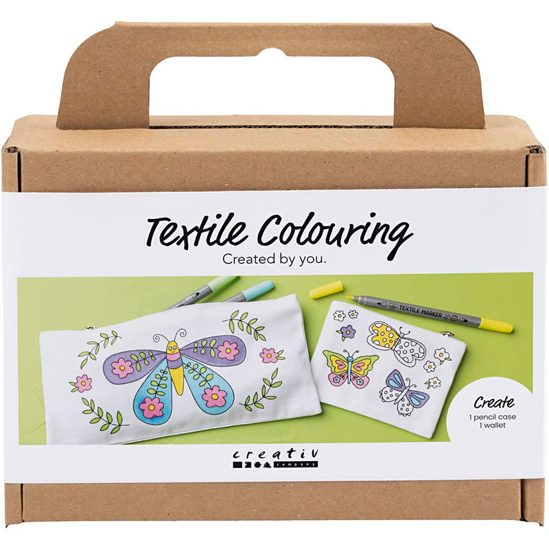 Load image into Gallery viewer, Creativ company https: www.cchobby.nl mini-hobbyset-textieldecoratie-vlinders-pastelkleuren-1-doos
