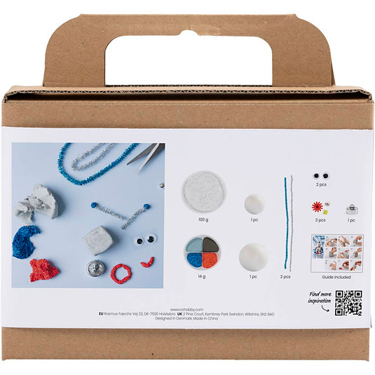 Creativ company https: www.cchobby.nl mini-hobbyset-boetseren-robot-blauw-grijs-rood-1-doos