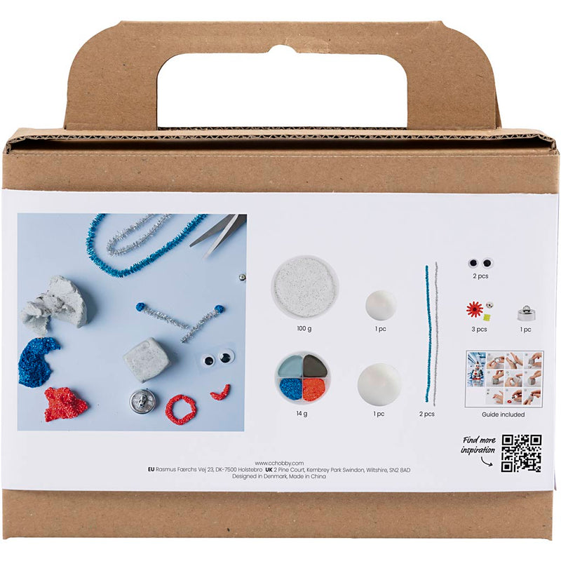 Afbeelding laden in galerijviewer, Creativ company https: www.cchobby.nl mini-hobbyset-boetseren-robot-blauw-grijs-rood-1-doos
