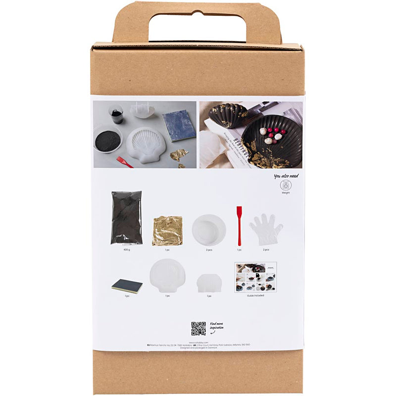 Load image into Gallery viewer, Creativ company https: www.cchobby.nl hobbyset-hars-gieten-mossel-zwart-goud-1-doos
