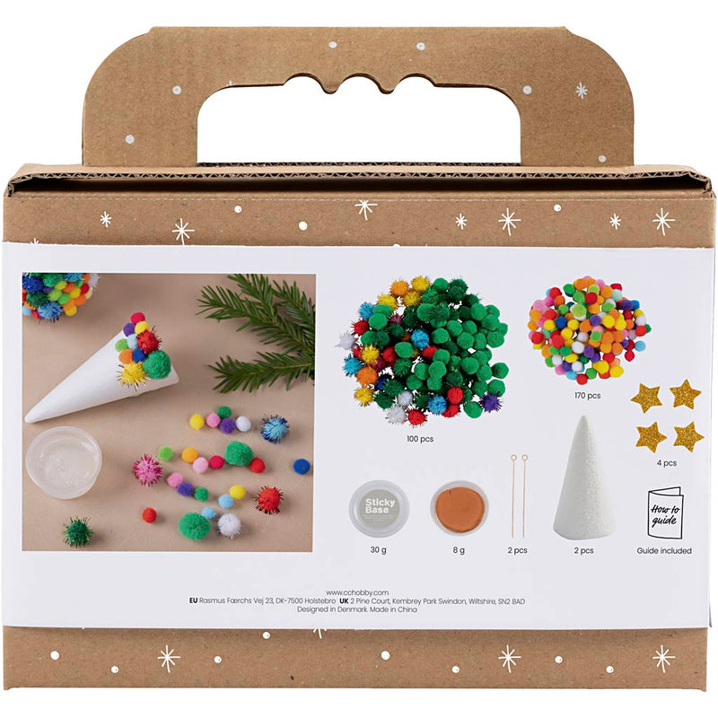 Load image into Gallery viewer, Creativ company https: www.cchobby.nl mini-hobbyset-decoratie-kerstboom-diverse-kleuren-1-doos

