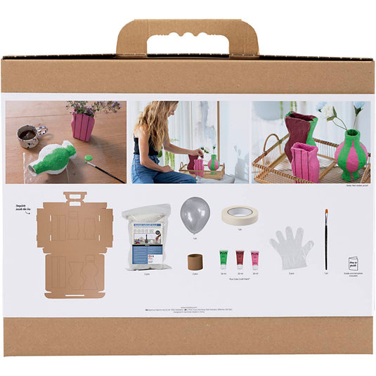 Creativ company https: www.cchobby.nl maxi-hobbyset-boetseren-vazen-van-papier-mache-diverse-kleuren-1-doos