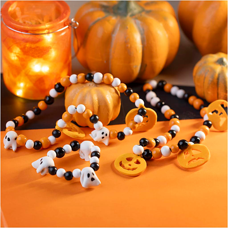 Afbeelding laden in galerijviewer, Https: www.cchobby.nl mini-hobbyset-sieraden-halsketting-en-armband-halloween-kleuren-1-doos
