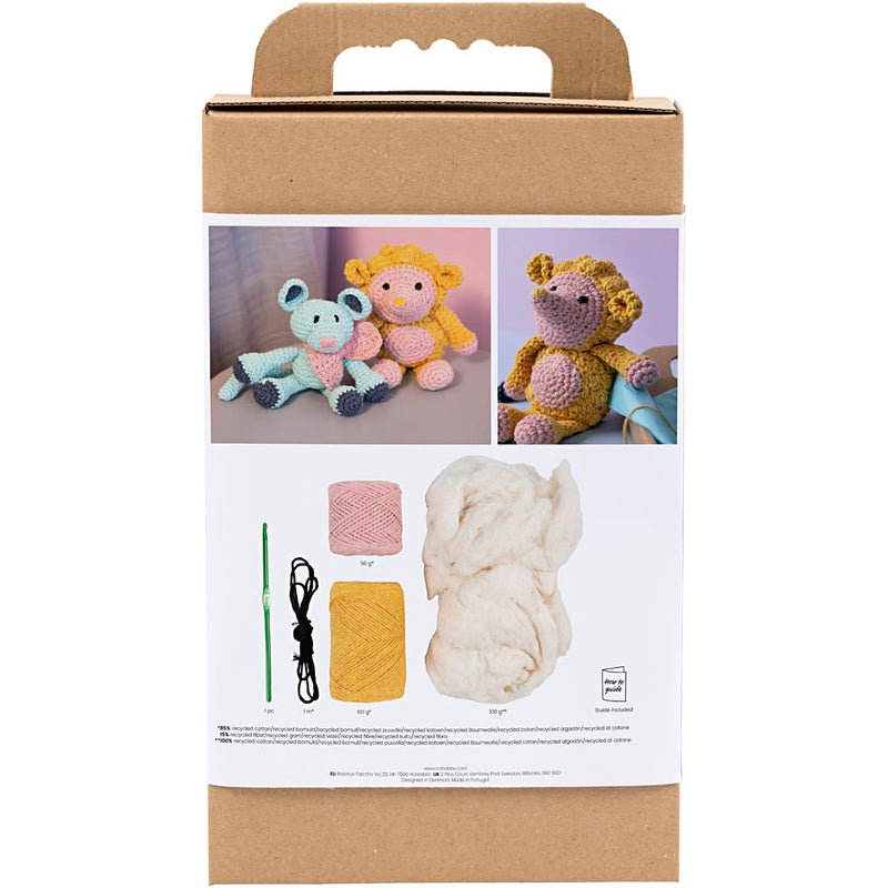Load image into Gallery viewer, Creativ company https: www.cchobby.nl hobbyset-amigurumi-egel-lichtroze-warm-geel-1-doos
