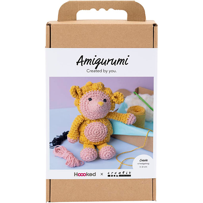 Load image into Gallery viewer, Creativ company https: www.cchobby.nl hobbyset-amigurumi-egel-lichtroze-warm-geel-1-doos
