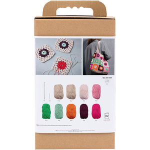 Creativ company https: www.cchobby.nl hobbyset-haken-tas-kleurrijk-creme-1-doos